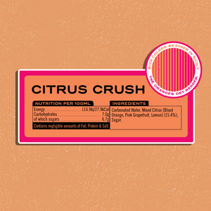 12 Pack of Citrus Crush Cans - Square Root Soda