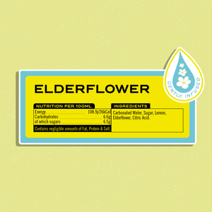 12 Pack of Limited Edition Elderflower Soda - Square Root Soda