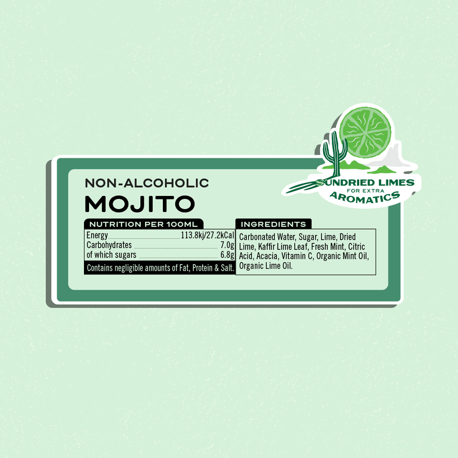 12 Pack of Non-Alcoholic Mojito - Square Root Soda