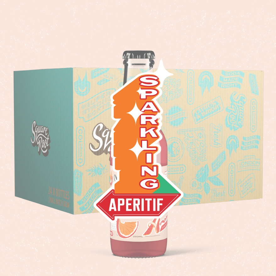12 Pack of Non-Alcoholic Negroni Spritz - Square Root Soda