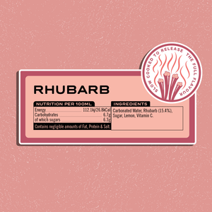12 Pack of Rhubarb Soda - Square Root Soda