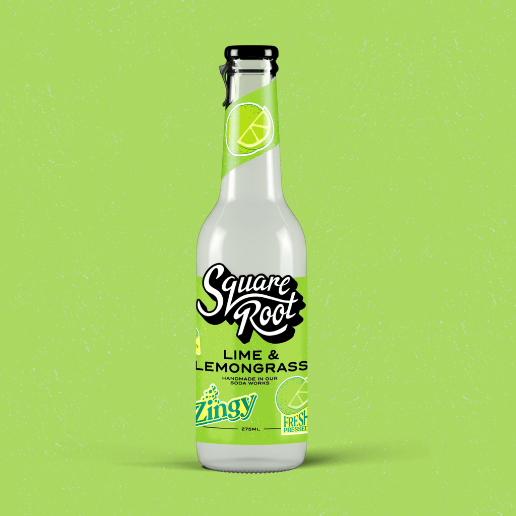 Lime & Lemongrass Soda - Square Root Soda