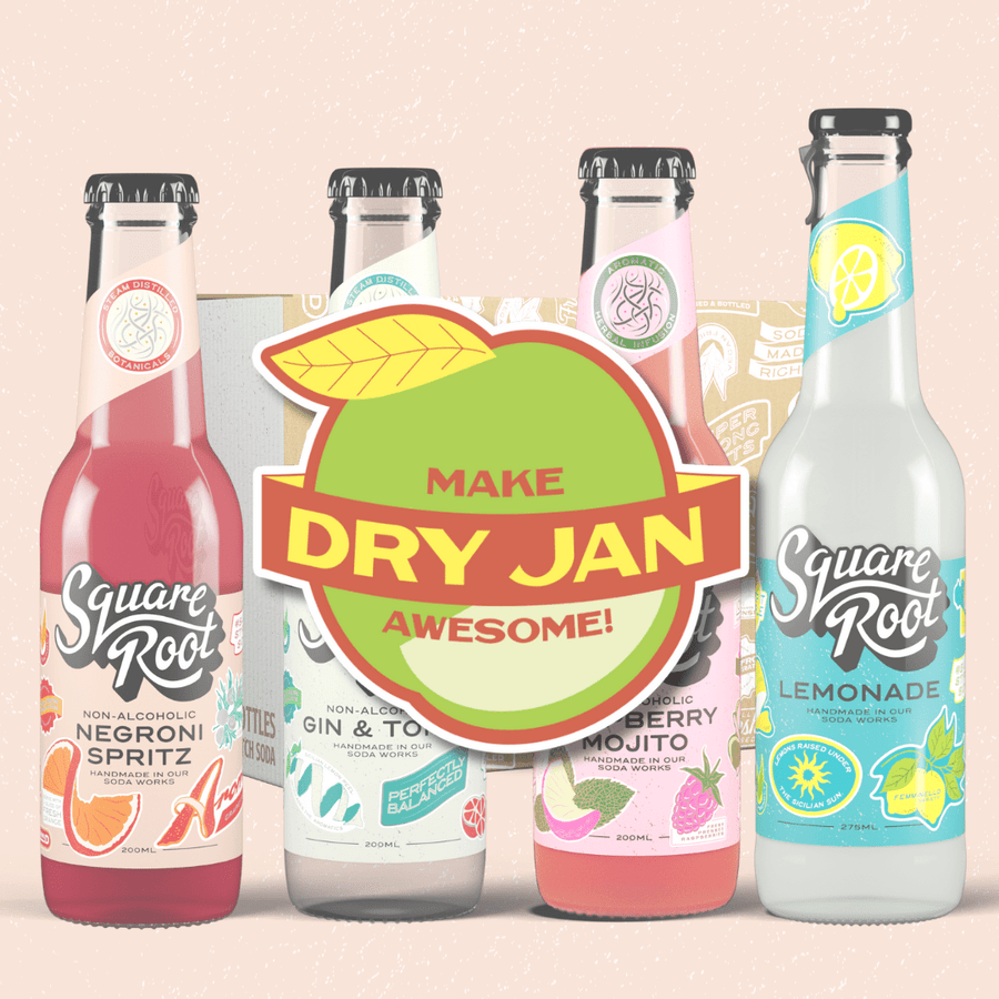 Make Dry January Awesome - Square Root Soda